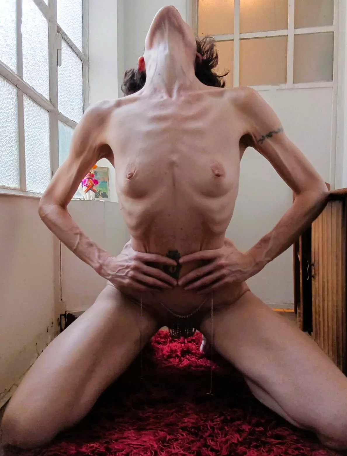 I know you'd like to grab my little bony waist.