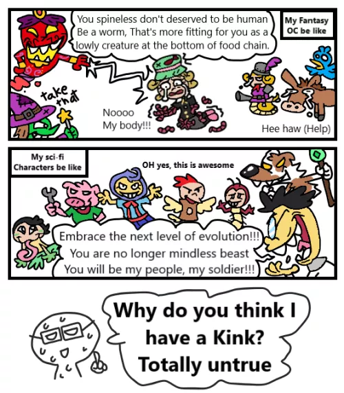 I think fetish​ ruined my OC and world building. 