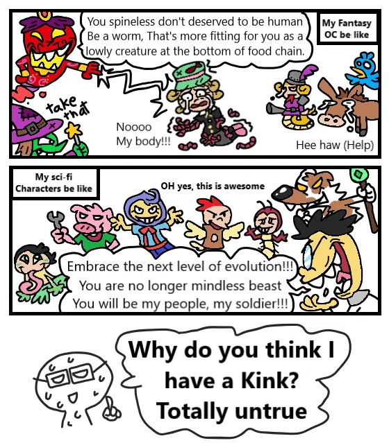 I think fetish​ ruined my OC and world building. 