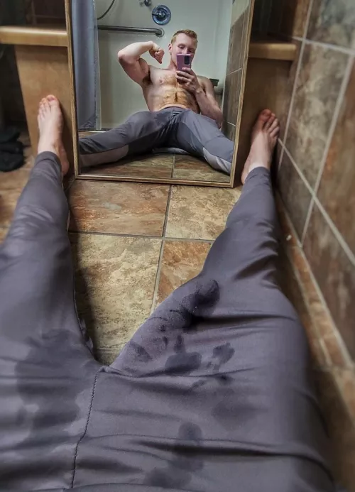 I took this in the gym shower with the door unlocked, would you follow me in after my workout ?