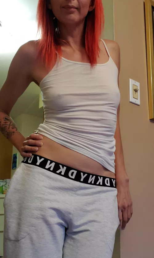 I wonder why hubby asks me to stop wearing tanks at home.. 