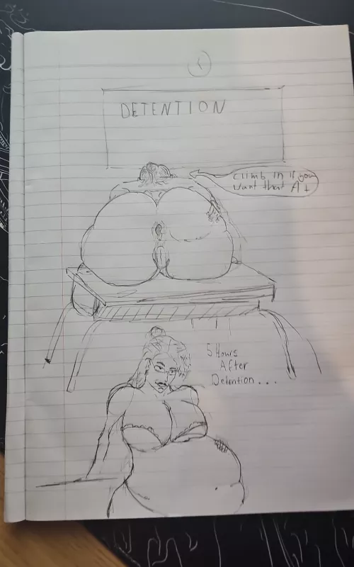 {Image} second vore drawing after failing uni today