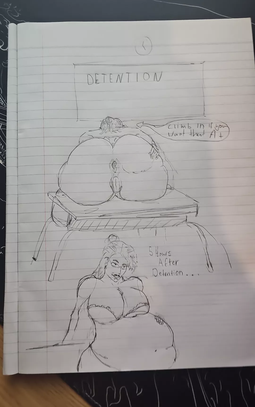 {Image} second vore drawing after failing uni today
