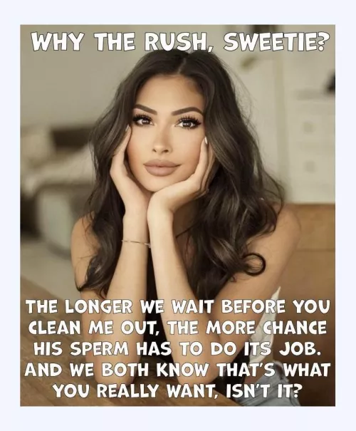 It’s probably already too late, but happy to wait, just to be aure…