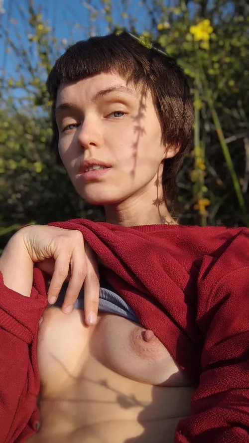 It's too hot to wear a sweater