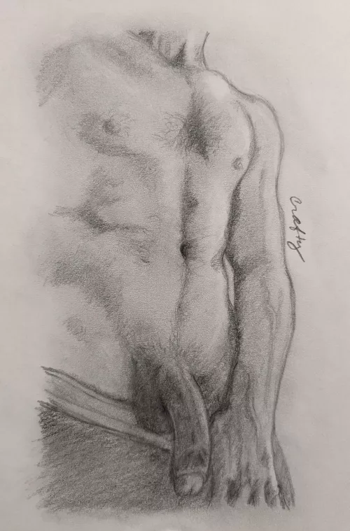 Just stopping by - pencil sketch of u/sorta_round_3