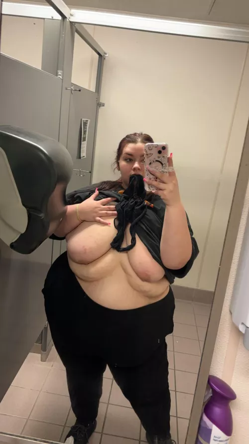 love taking pictures at work yes those are my panties on my mouth