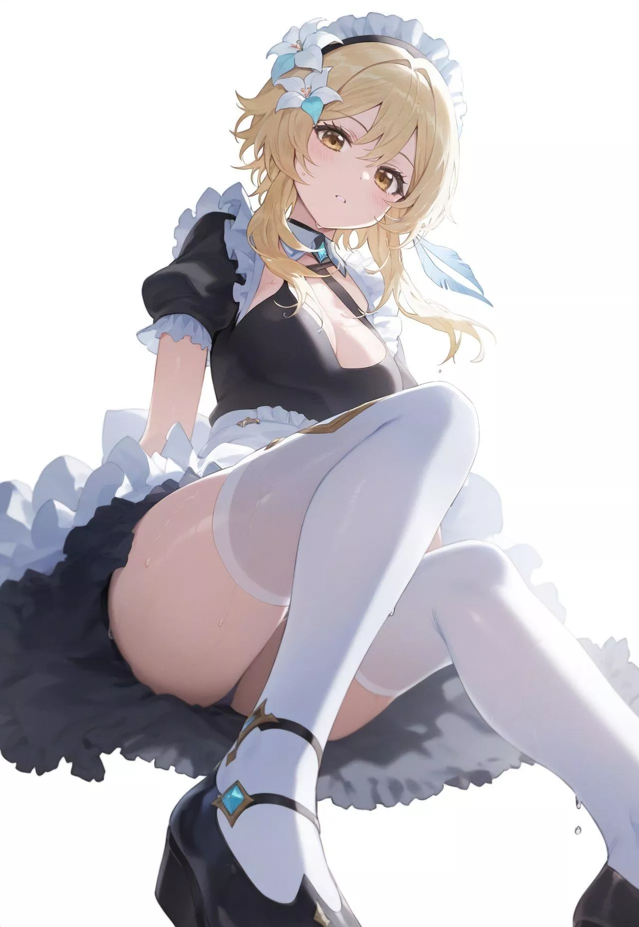 Maid Lumine [Genshin Impact]