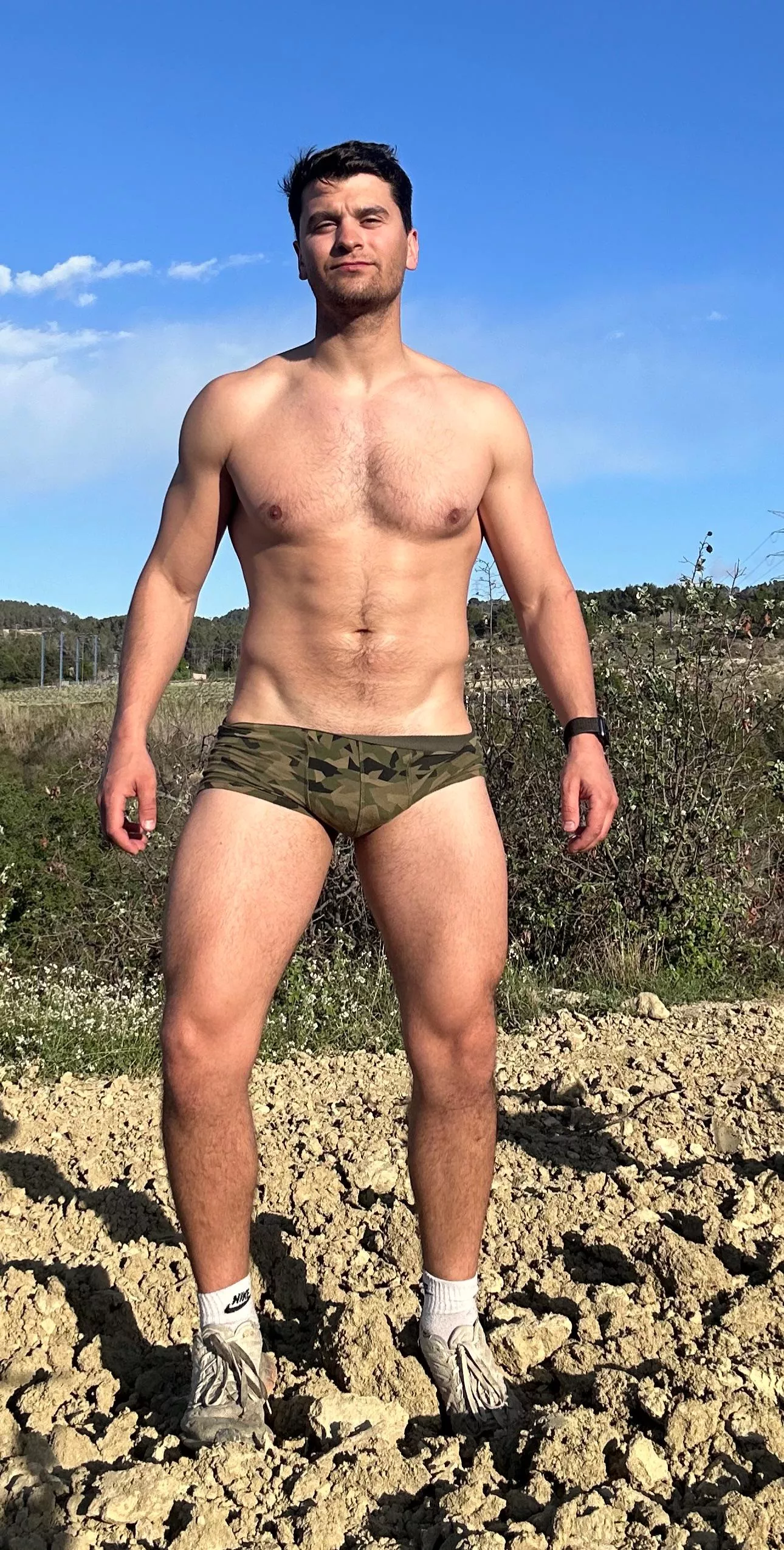 My chest is not the hairiest but I love to fuck in nature, would you do it with me?