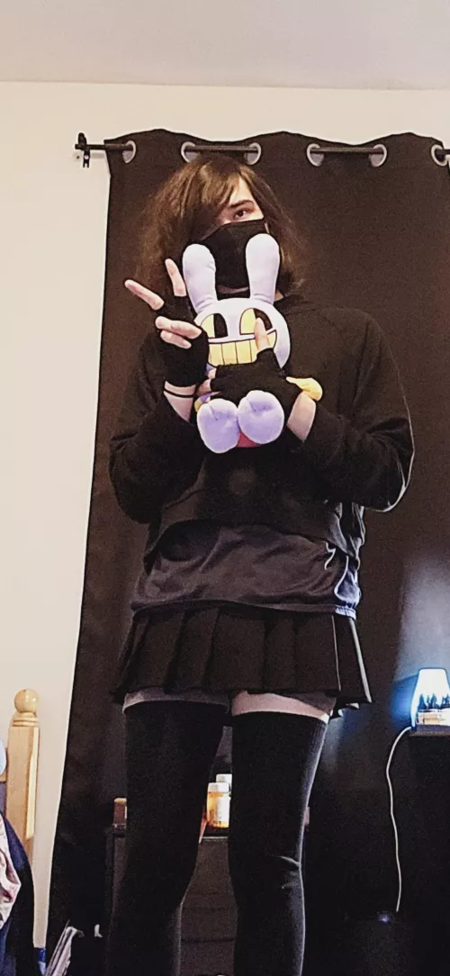 My first time trying on a feminine clothes 