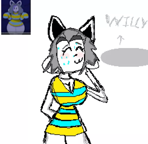 New to art, decided to draw [Temmie]