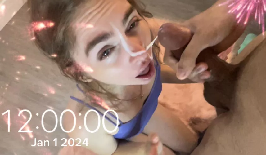 New years kiss? Nah new years facial