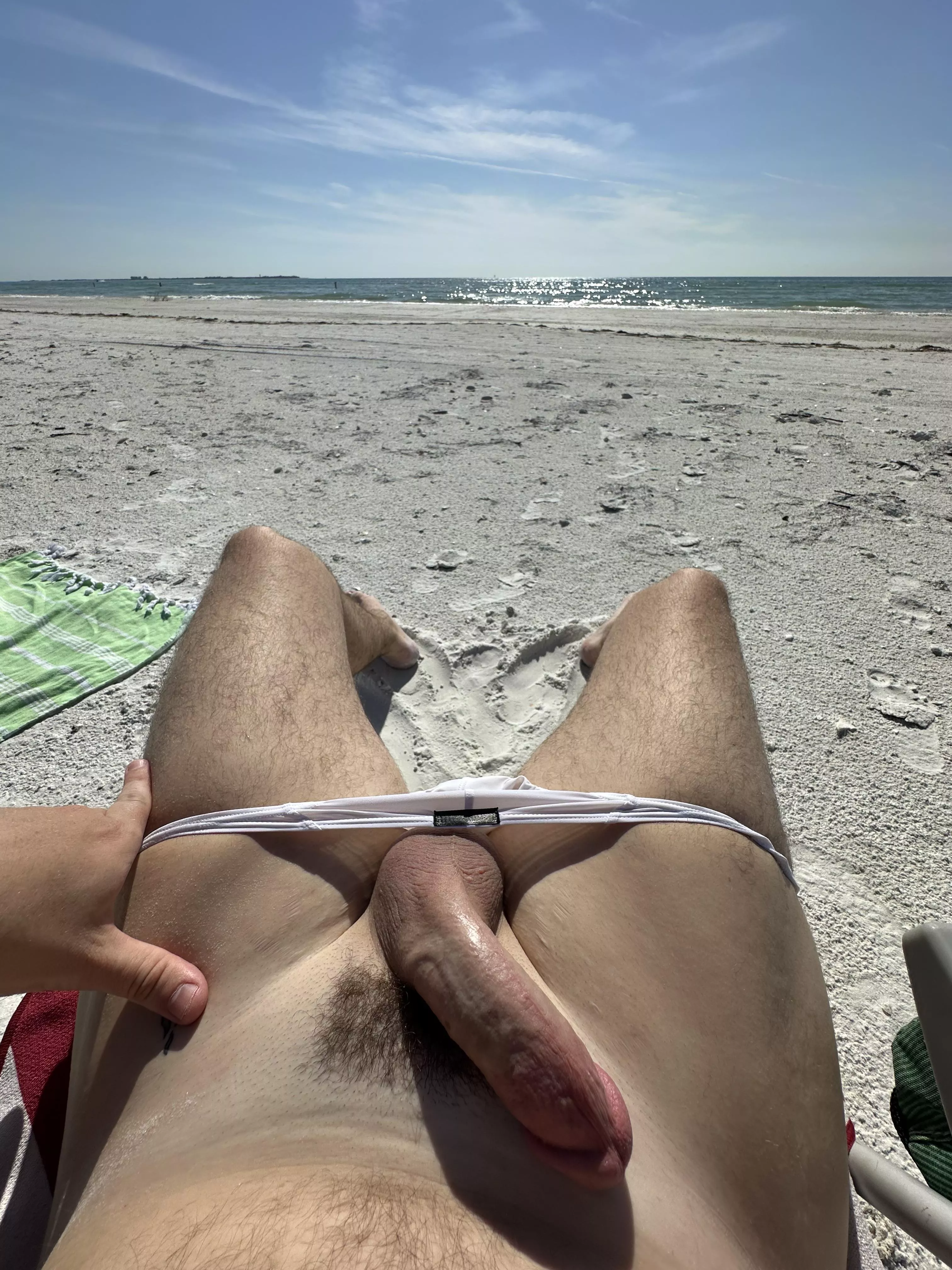 (nsfw) sometimes i get to hard to keep it in my thong 🍆💦