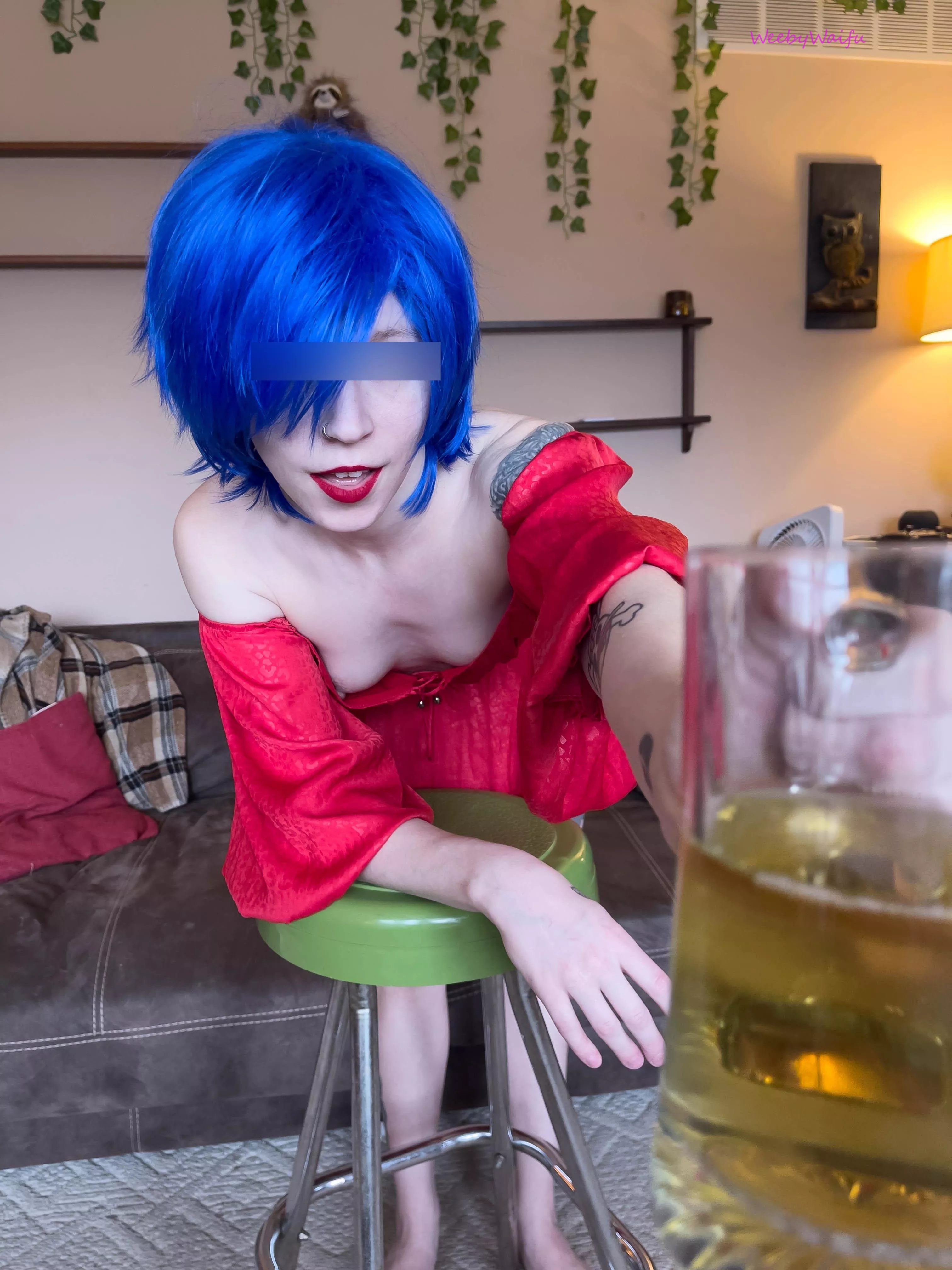 POV: Emily from Stardew Valley offers you a beer.