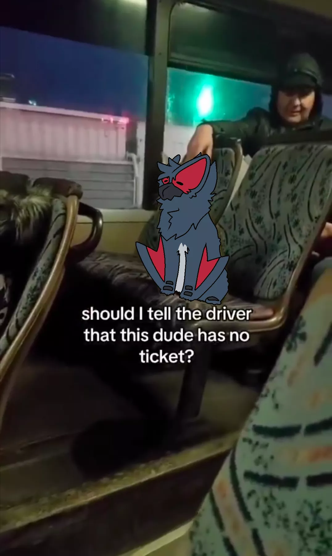 Should I tell the driver that this cuga has no ticket?? (By @RuiOnRollers)