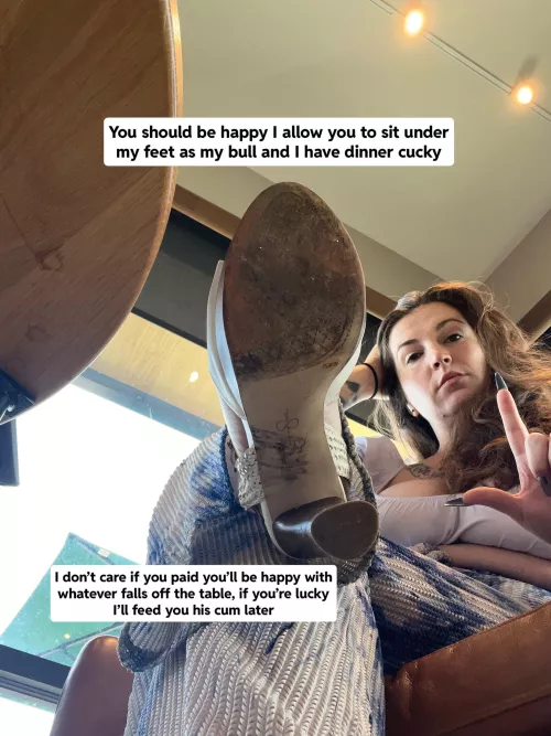 Sit there and be happy you’re even under there cucky 