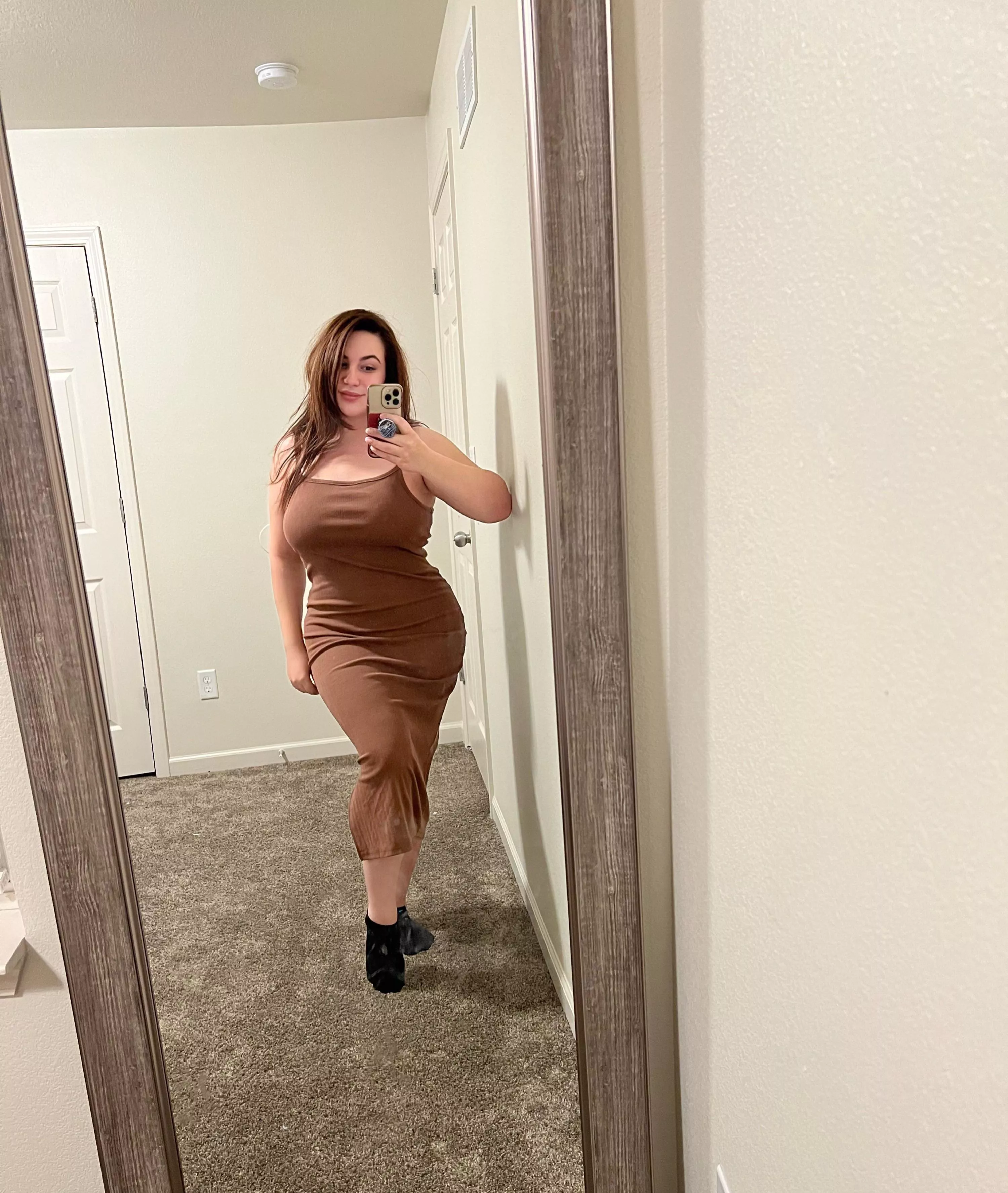 Skin tight and with nothing under: the only way to go :)