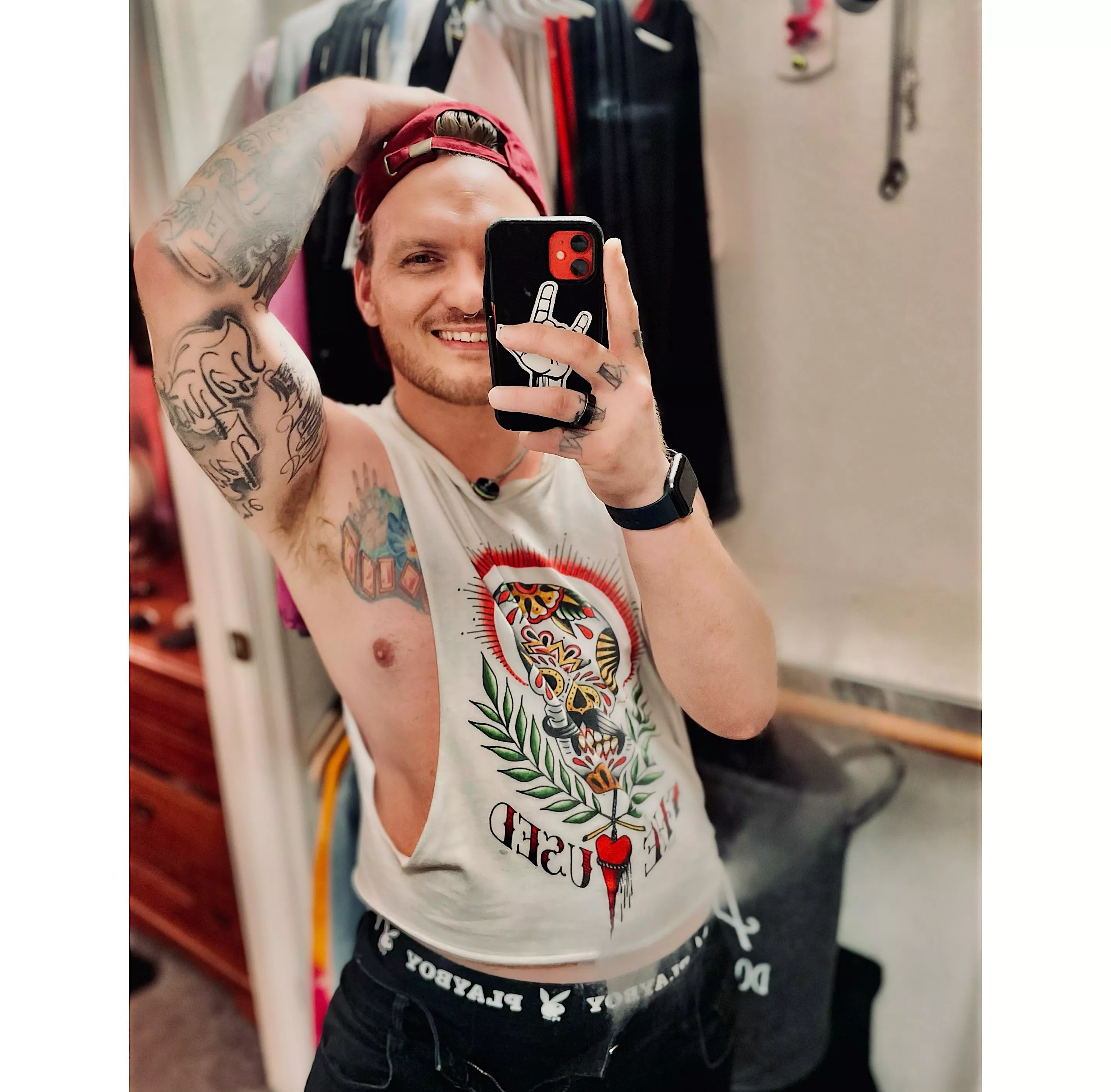 sweaty af during spring break 💦