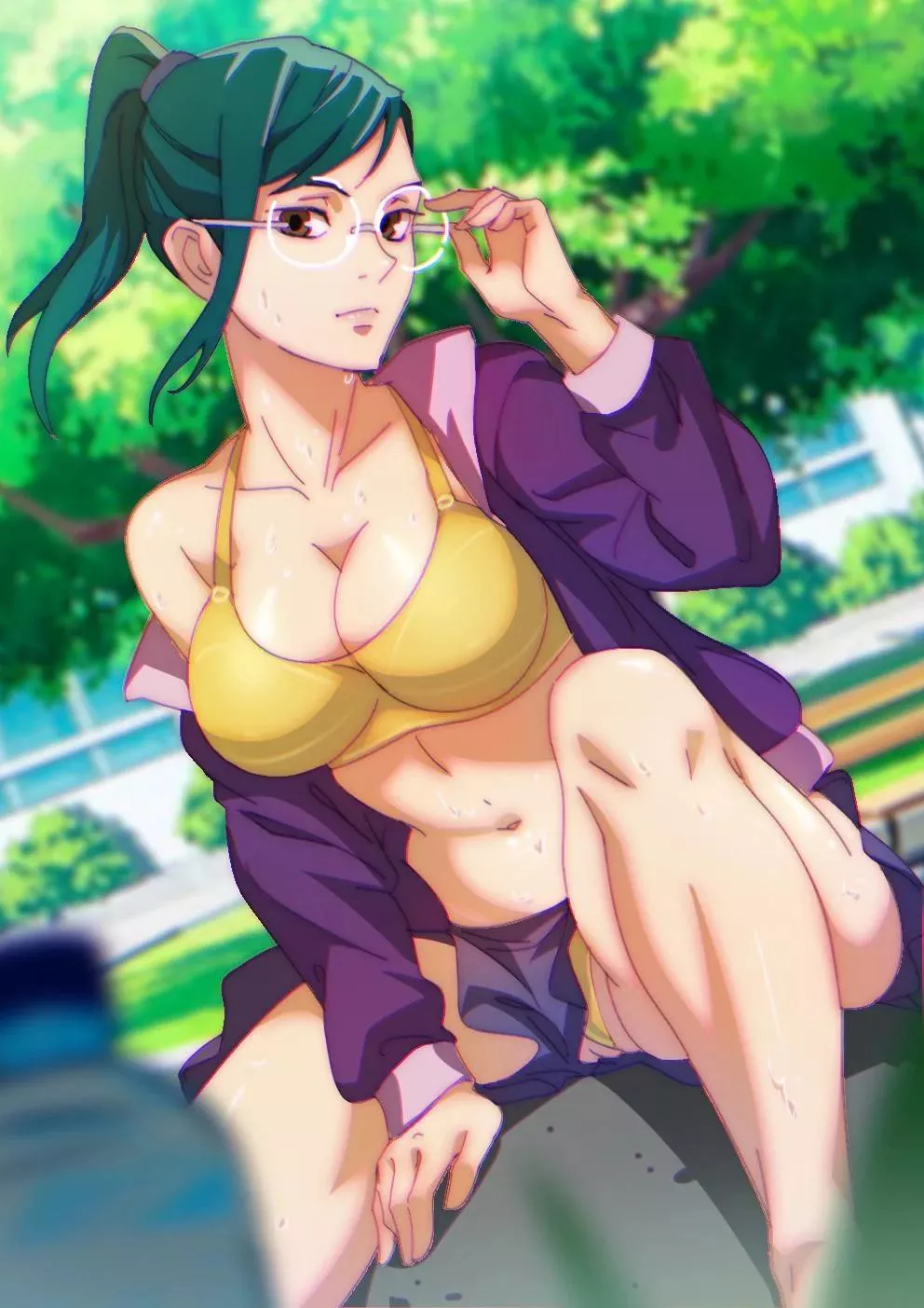 Sweaty maki zenin (outrageous work )[jujutsu kaisen]