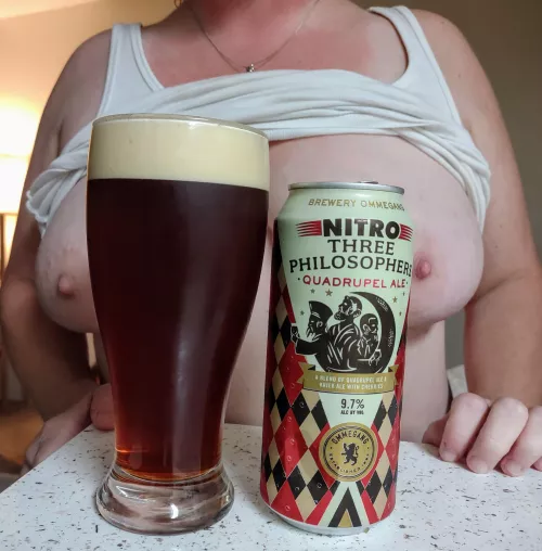 Thick dirty girl wants a drink while flashing my tits!