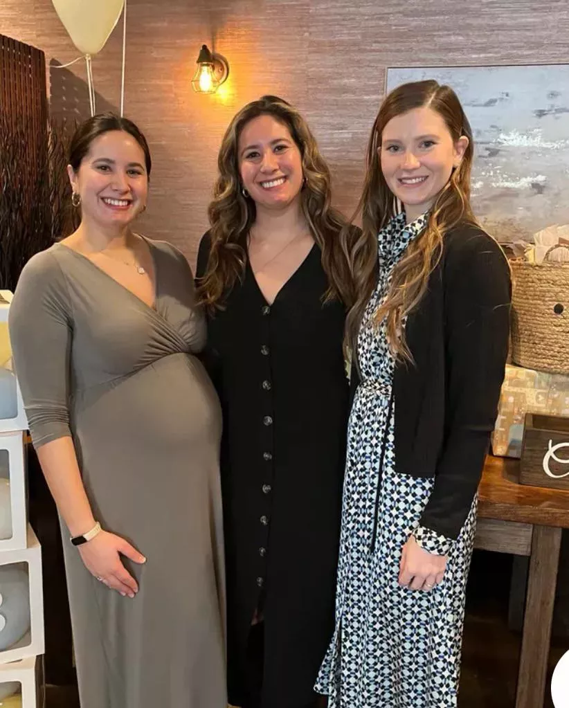 Two girls and a bump