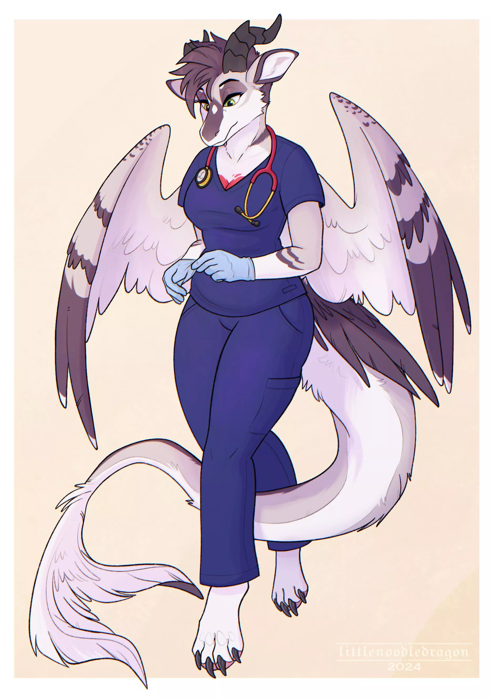 Working girl 🩺  [me, littlenoodledragon]