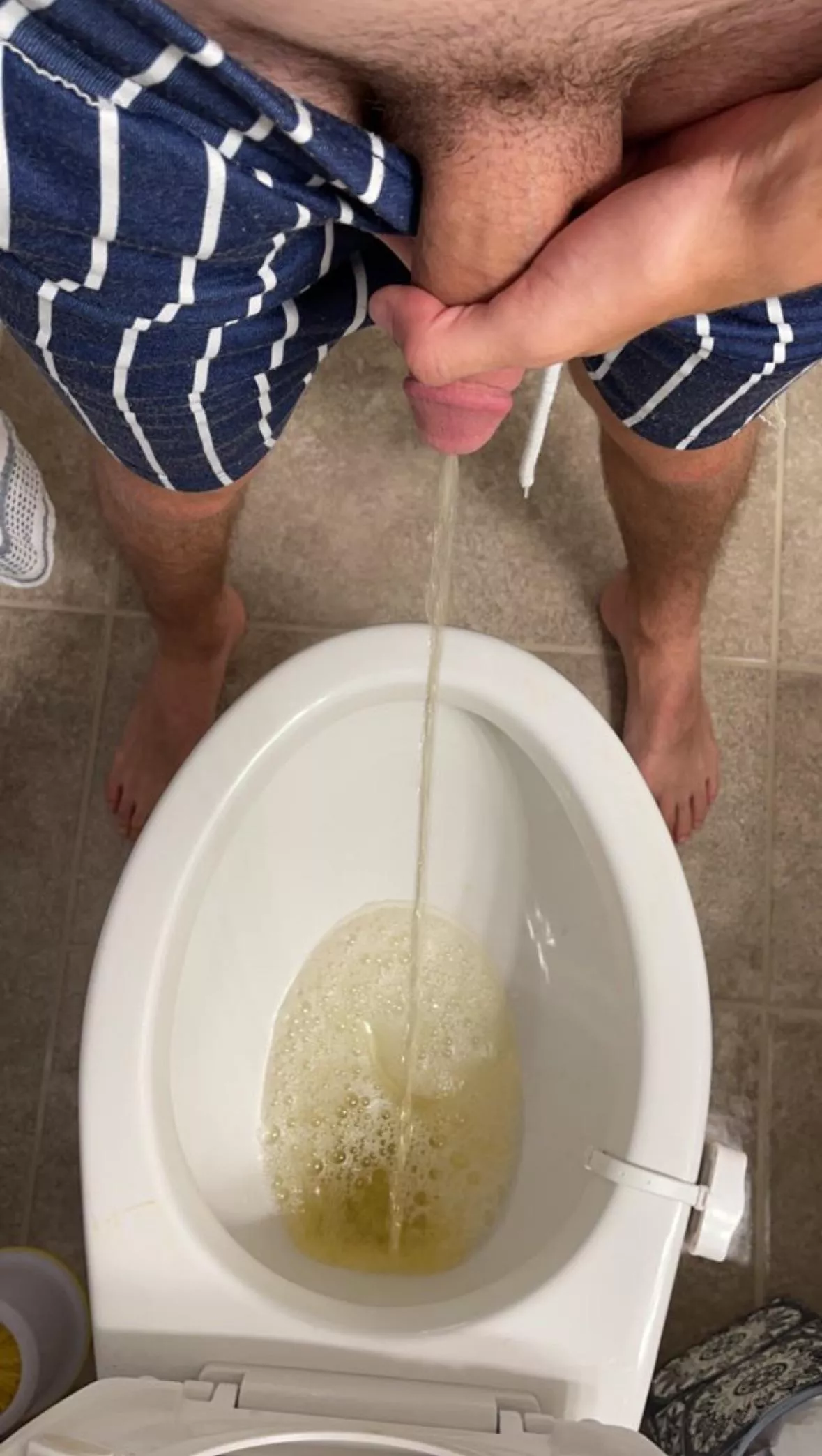 Would you look over at my in the toilet?