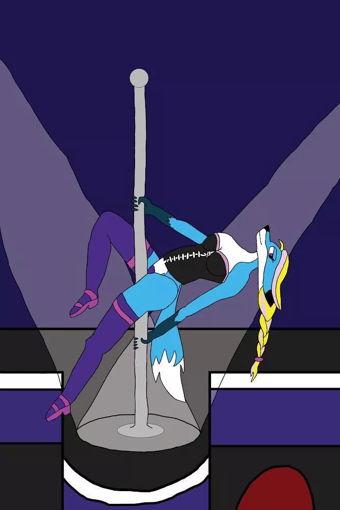 Would you tip her? (F) [art by me]