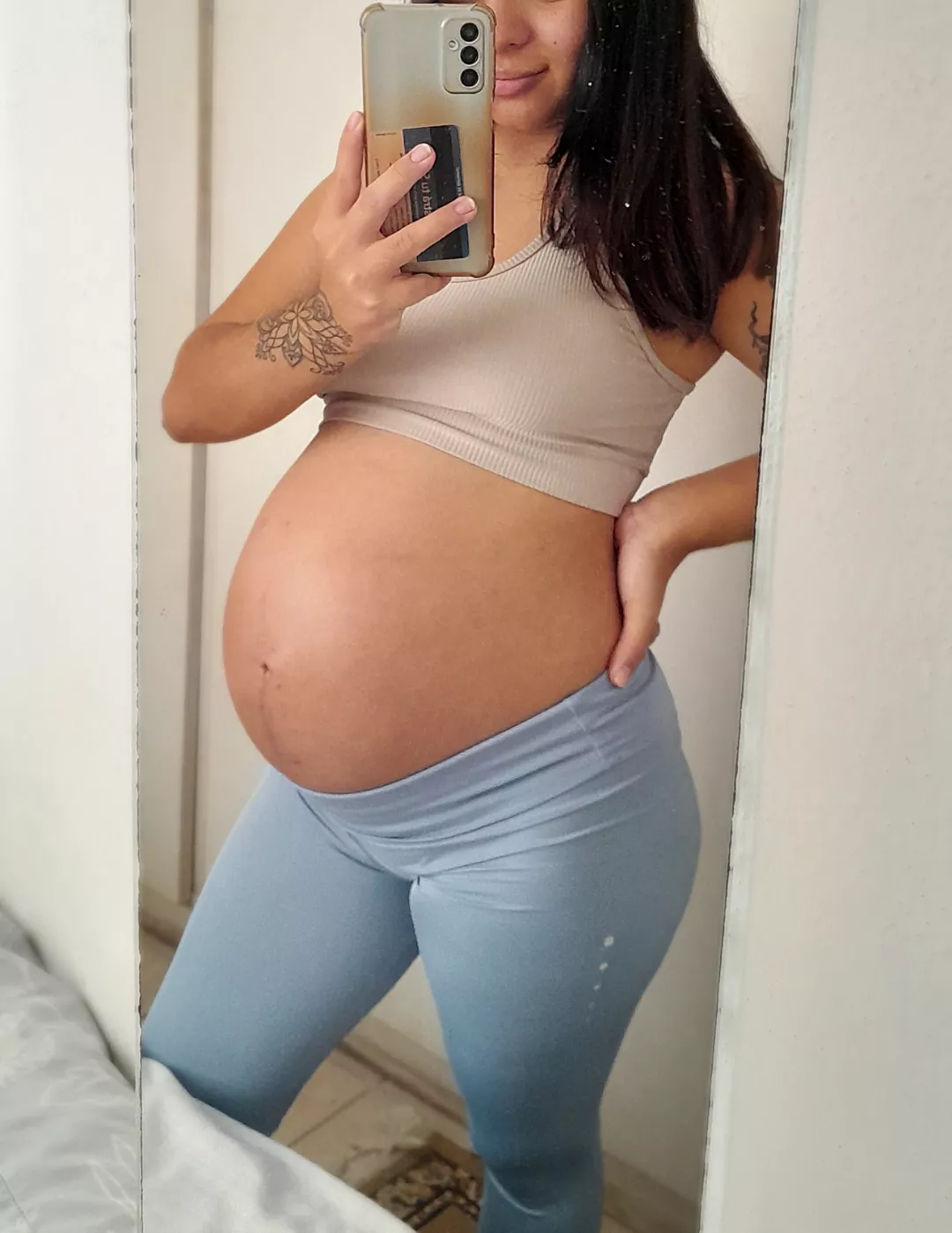 Young pregnant Latina, do you want to see more nudes?  say yes
