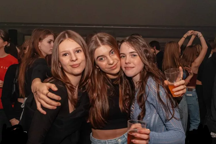 3 cute drunk teens at a party ready to go home with you 