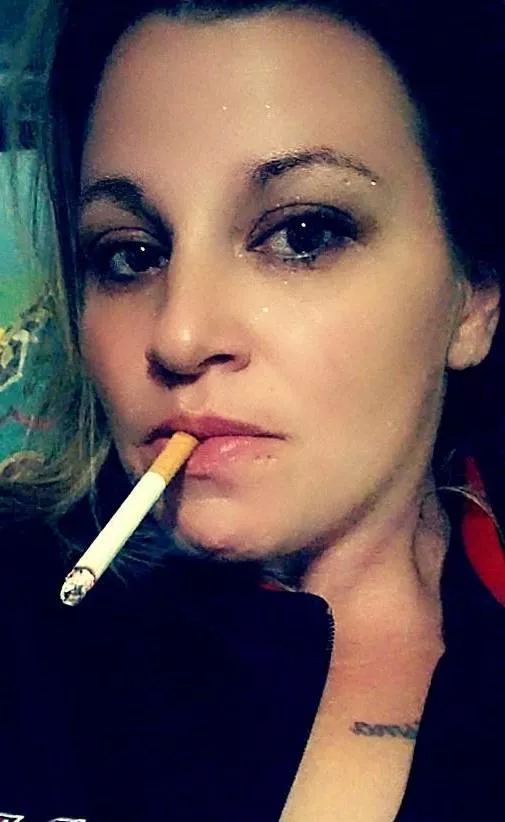 Beautiful smoking wife