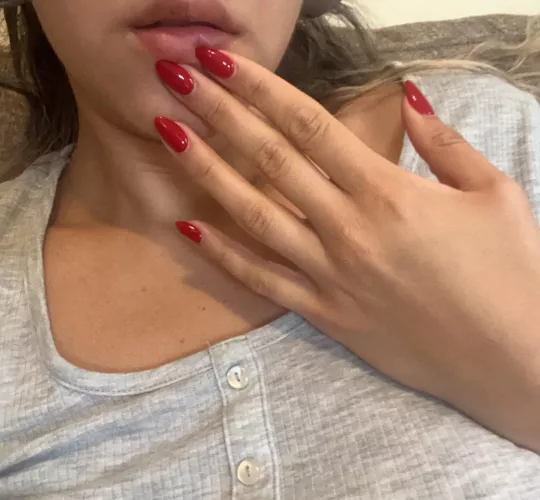 Can I touch you with my red nails? 