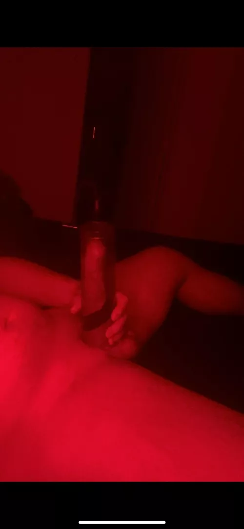 Fuck I love pumping up my fat cock