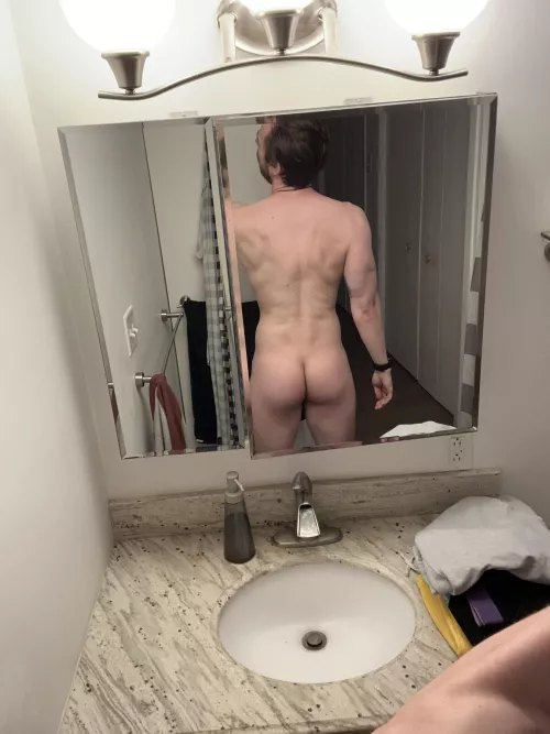 He squats, and he lunges, and he hip thrusts, and he 