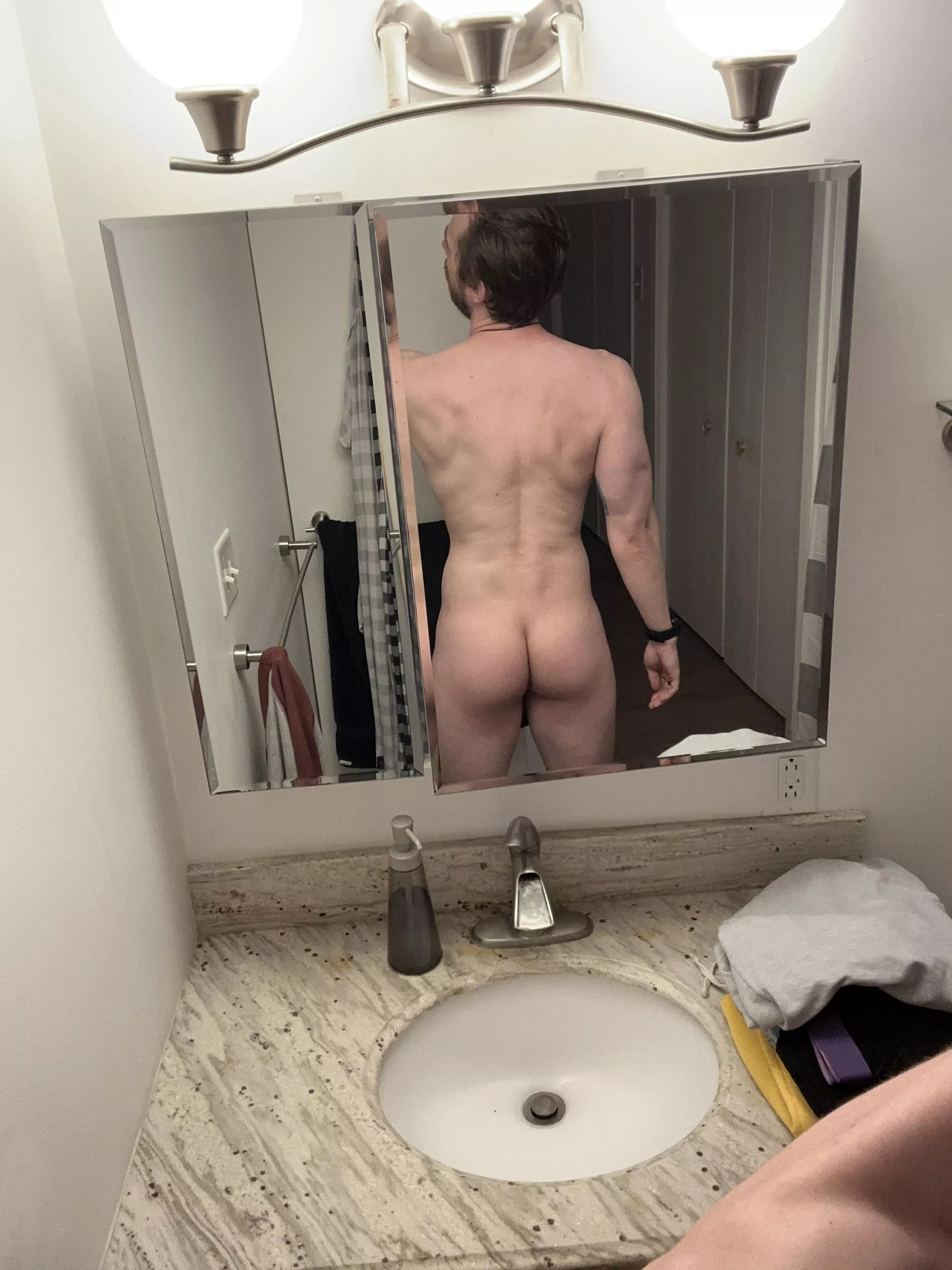 He squats, and he lunges, and he hip thrusts, and he 