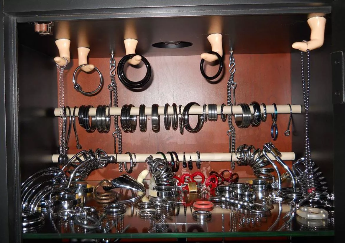 Here’s a small sample of my rings and cages….. I have a few… 