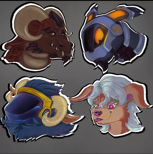 Hii, i'm doing simple stickers headshot, only $10 for each onde. Dm me If you interested