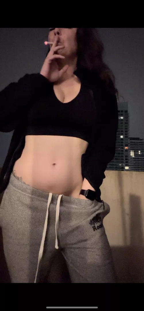 Late night smokes in the rain 🌧️ 