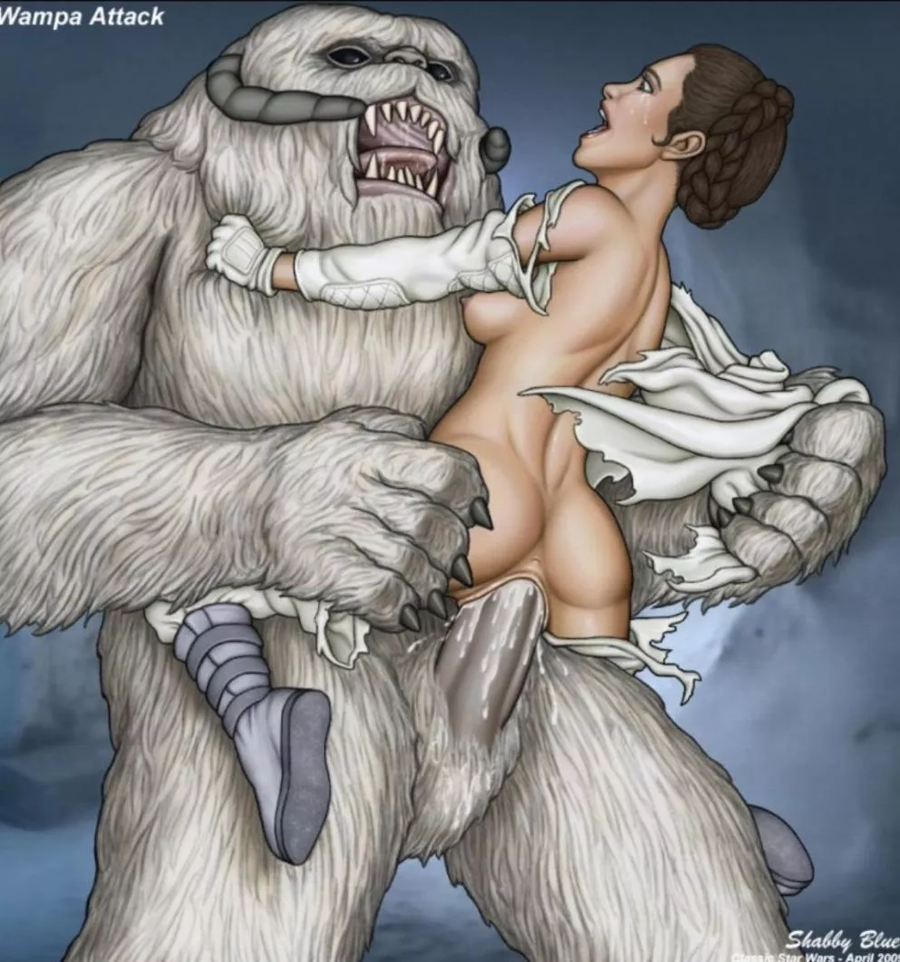 Leia and the Wampa updated (Shabby Blue)