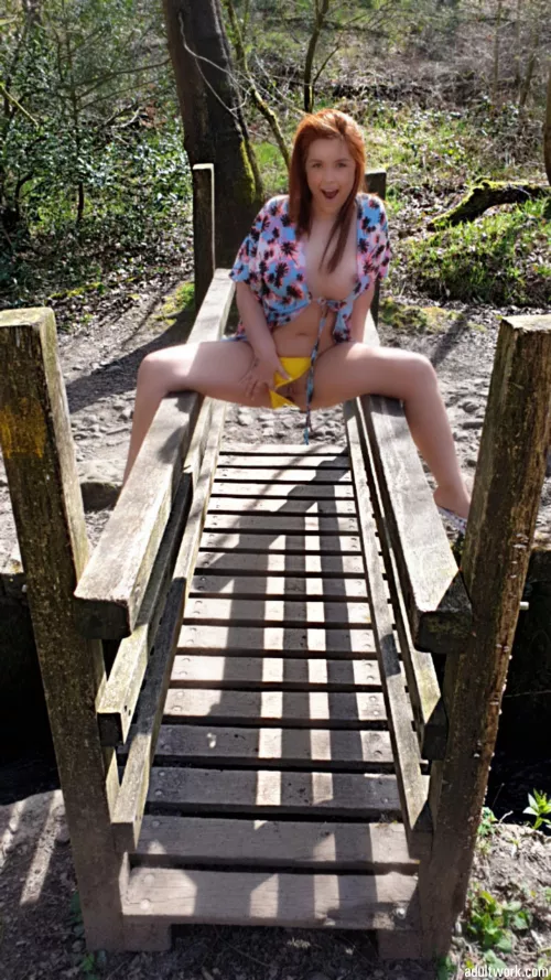 Leisurely walk through the park...