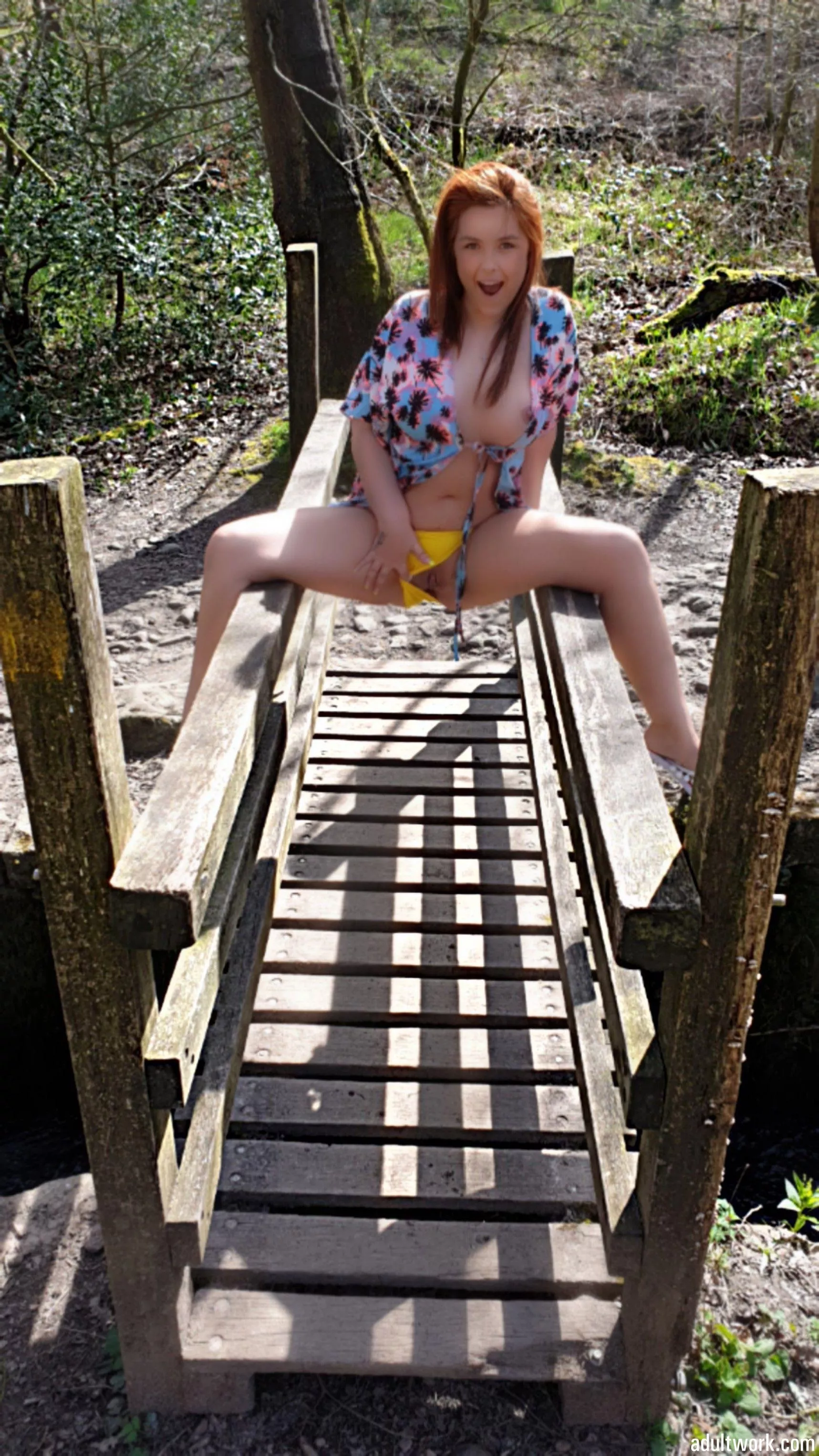 Leisurely walk through the park...