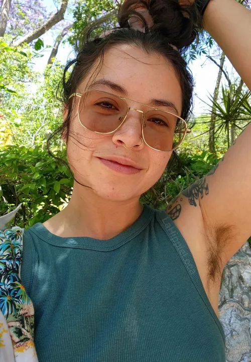 Lovely day to be a hairy woman