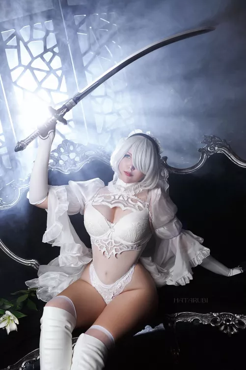 My 2B Bride Cosplay by Hatarubi