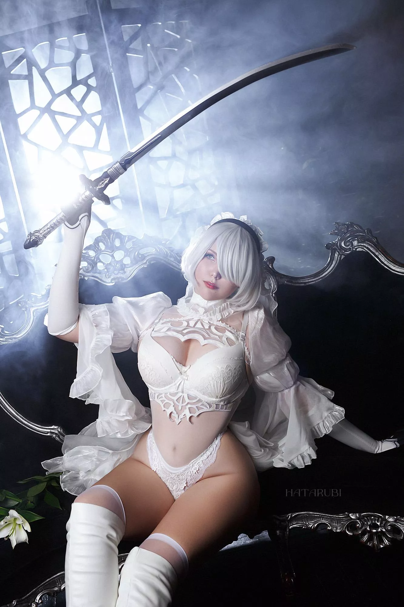 My 2B Bride Cosplay by Hatarubi