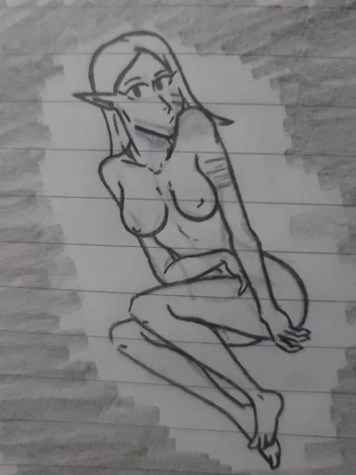 Pru, the elf raised by orcs. (Bluertiger)