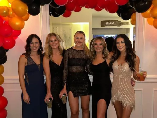 Which girl is going home with you after the party? [5]