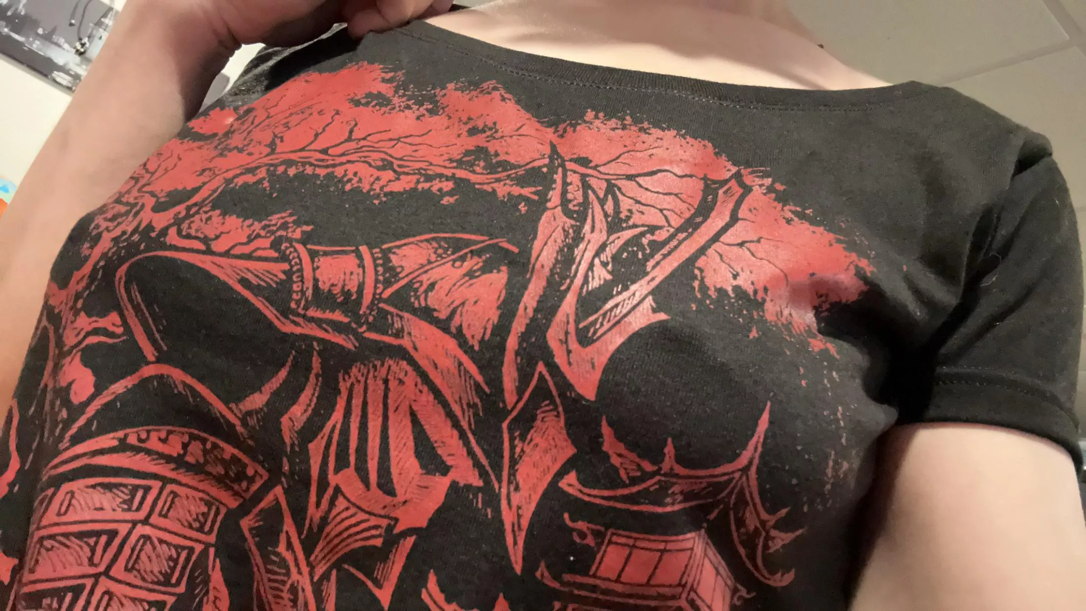 Wore my new shirt out shopping