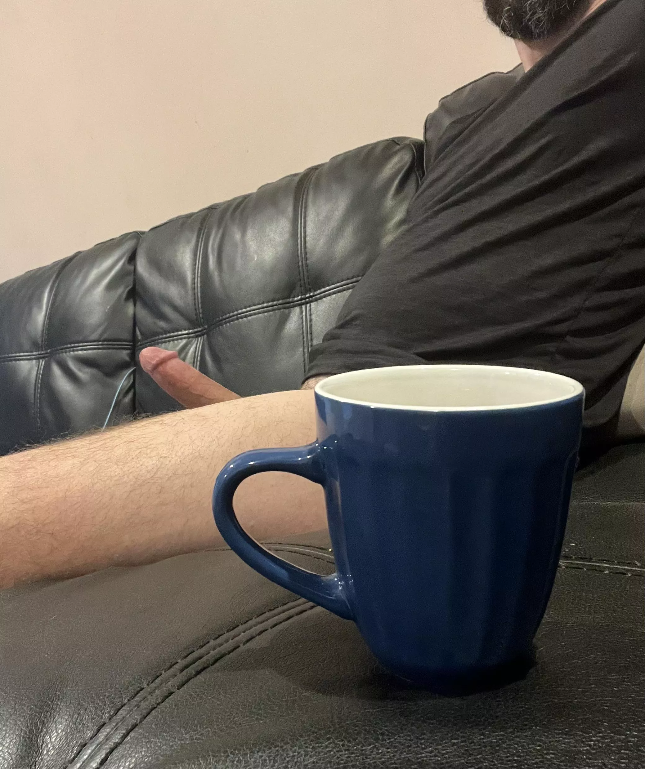 (40) True crime and coffee, is it weird my dicks out?