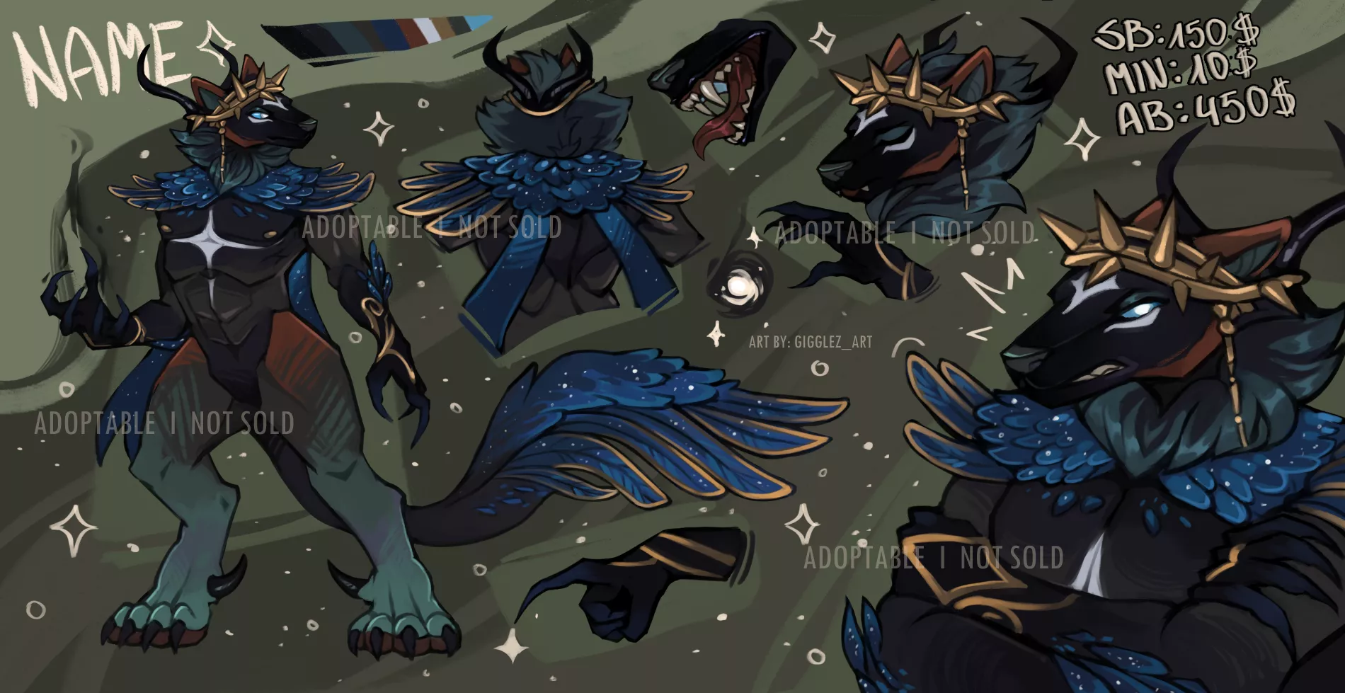 Adoptable - The Dark Wolf Mage