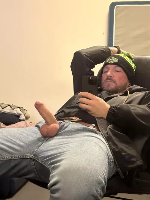 Any good boys want to slide down on Dad?